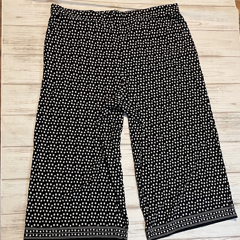 Max Studio Black and White Polka Dot Women’s Bottoms